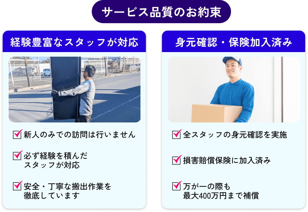 サービス品質のお約束